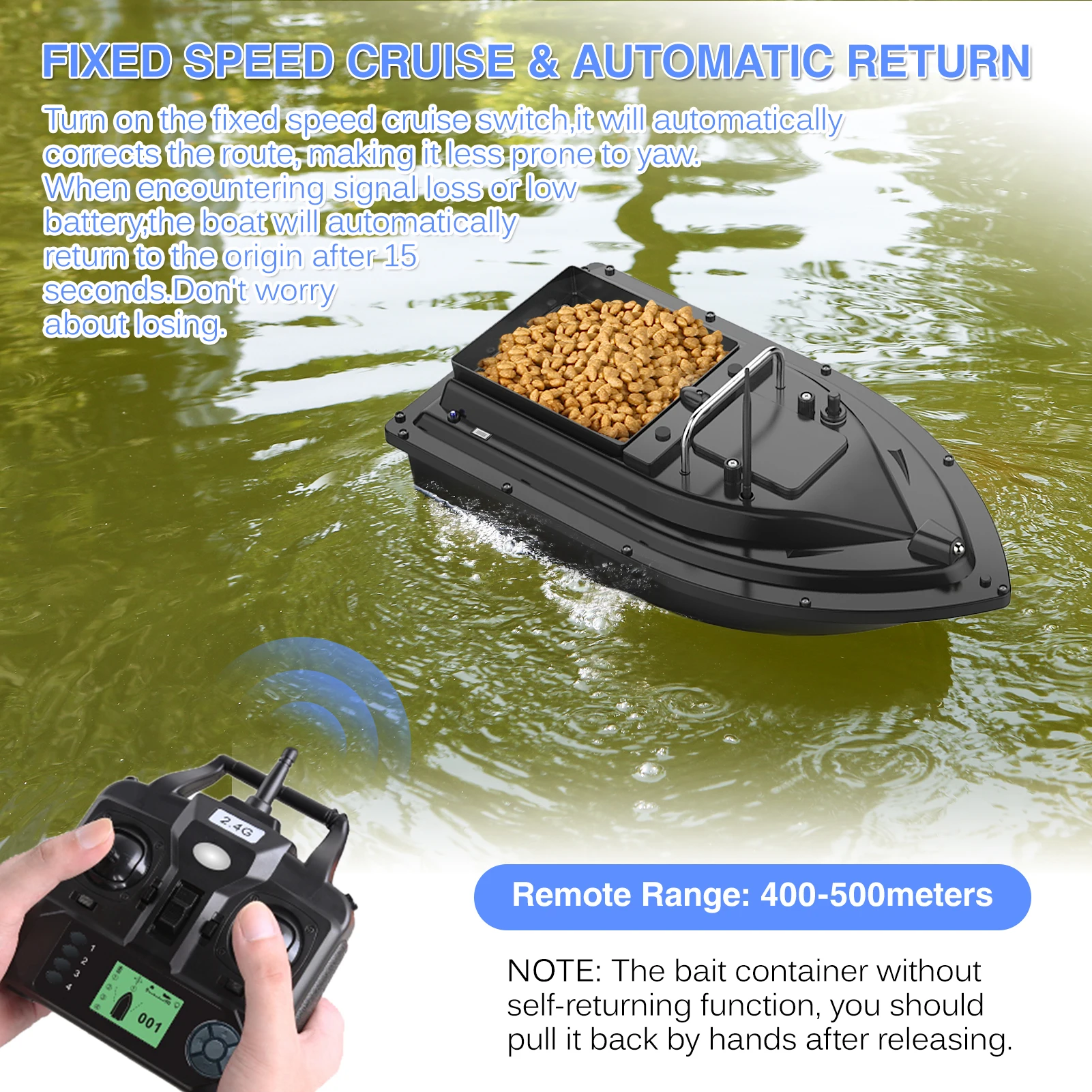 Bateau à appâts de pêche D16E  - Fishing Gps avis et prix