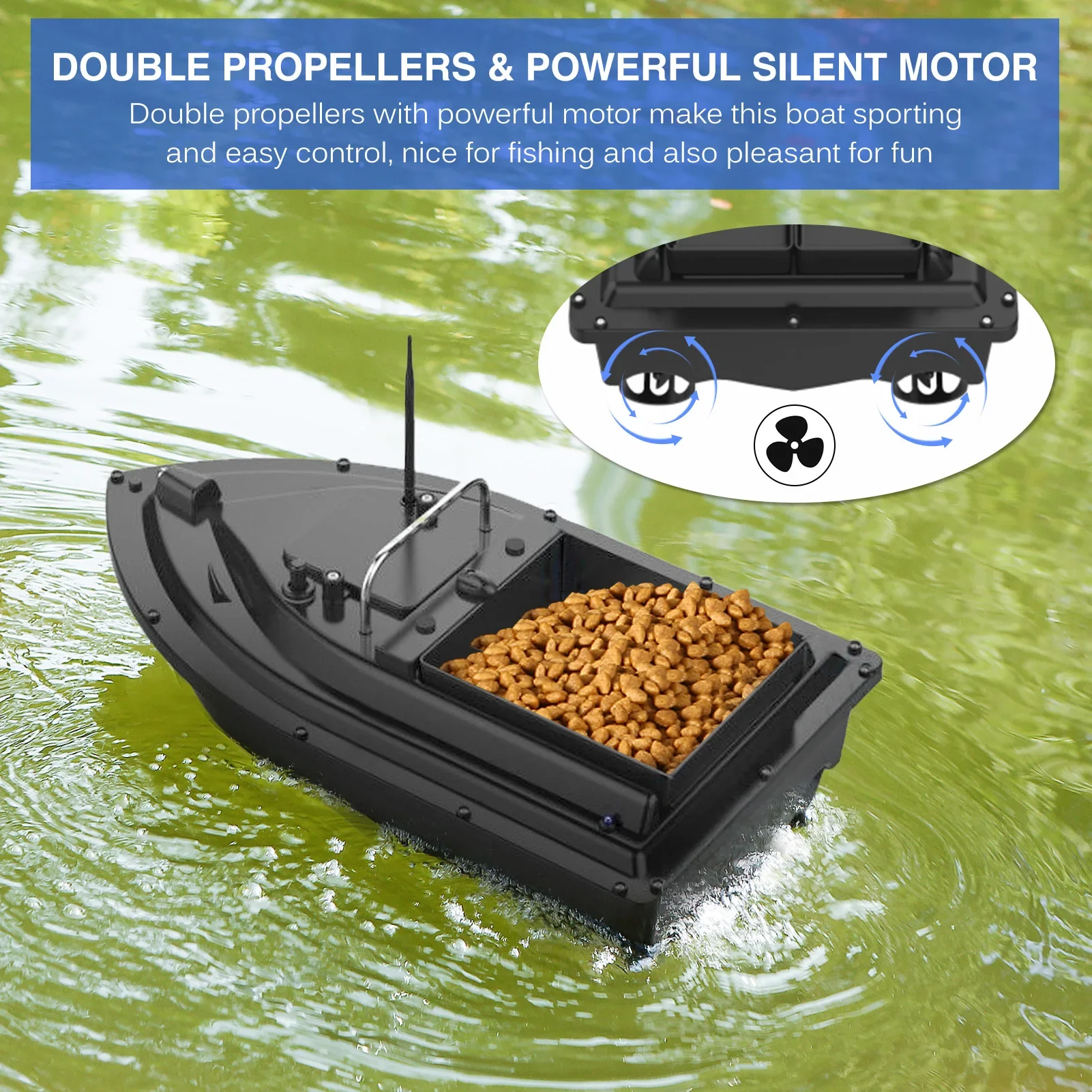 Bateau à appâts de pêche D16E  - Fishing Gps avis et prix