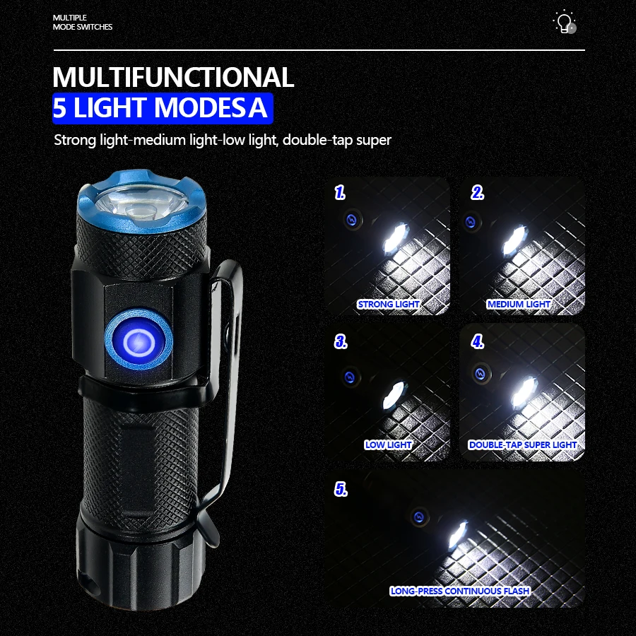 Lampe de poche LED P50 super l - Fish Finder Battery avis et prix